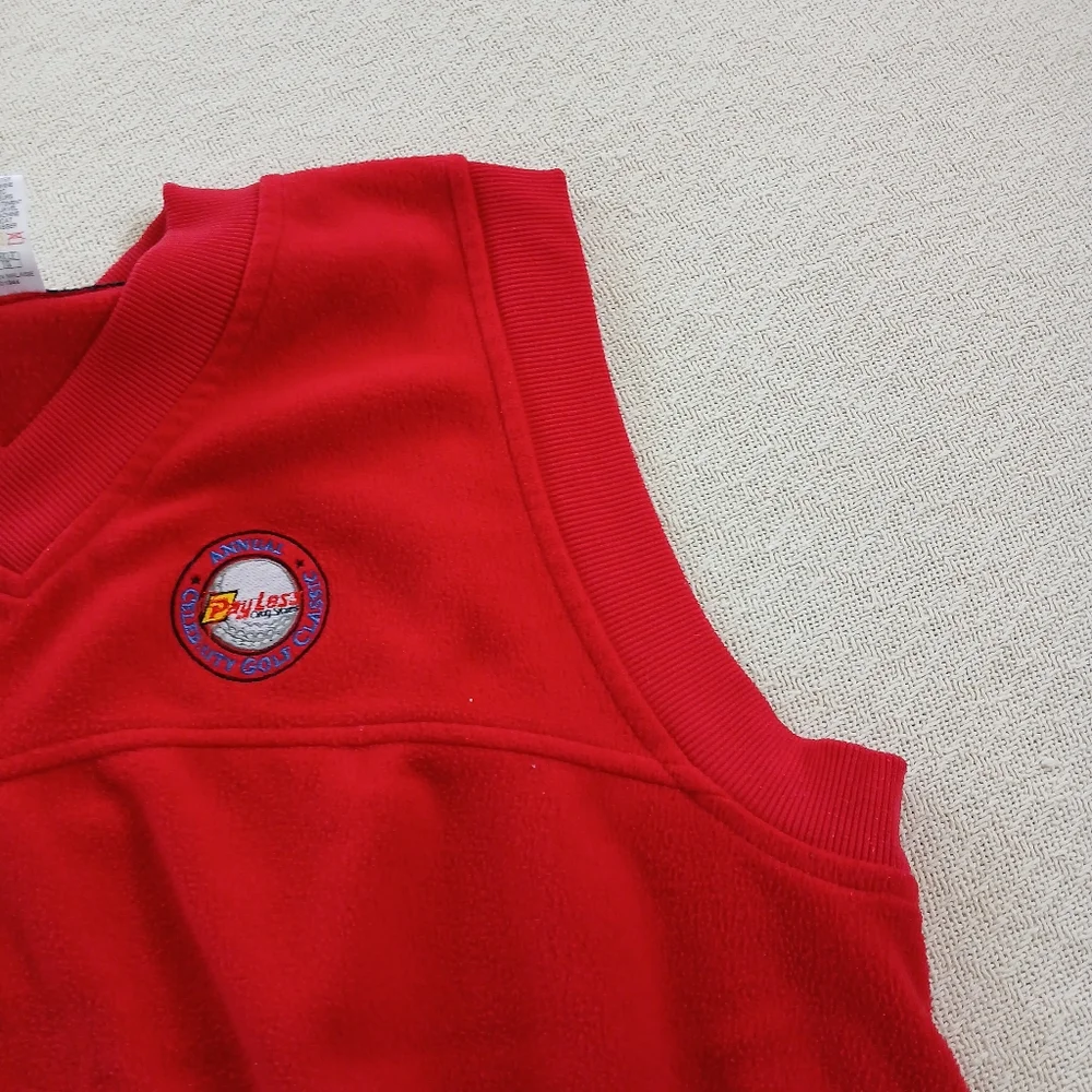 nike 1991 mens xxl sweater vest red vintage 90s 80s golf retro sportswear